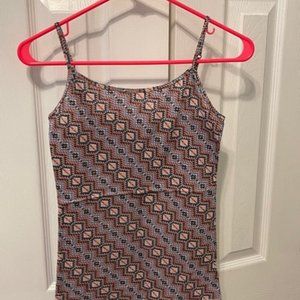 Patterned Summer Cami Tank Top